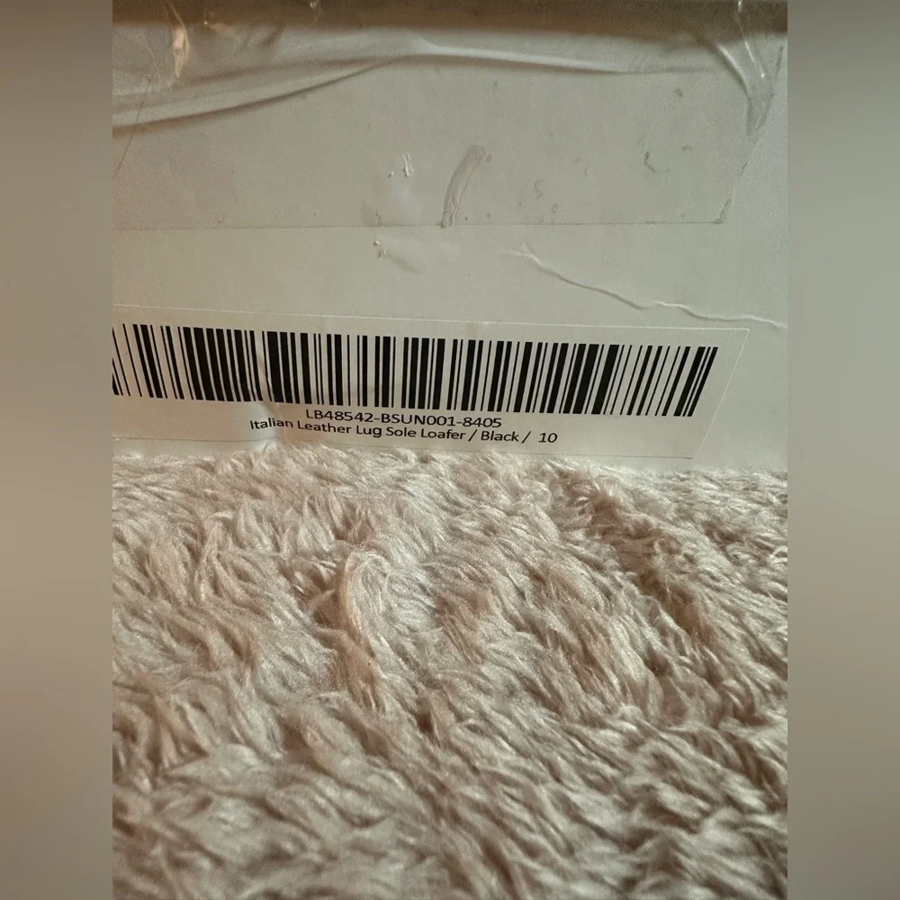 NIB Quince Italian Leather Lug Sole Loafer Black Size Women's 10 - Picture 11 of 13